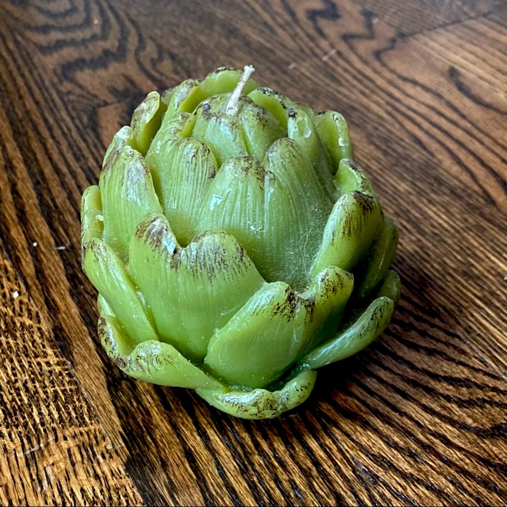 Unique artichoke shaped candle